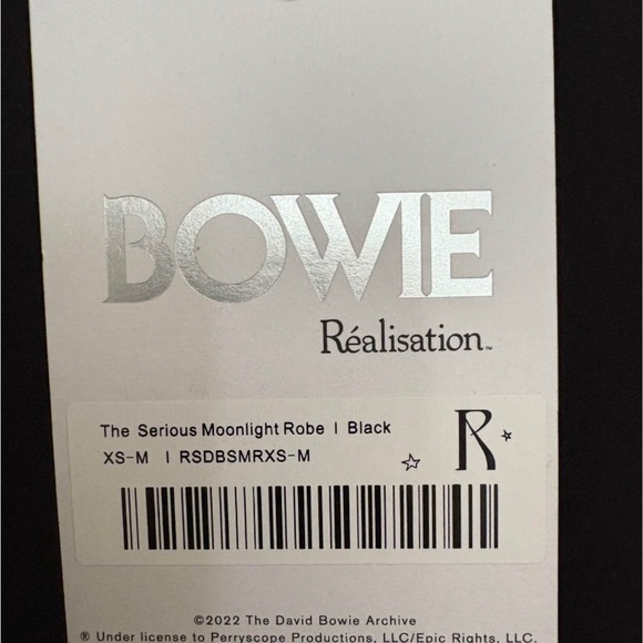 David Bowie x Realisation Par Serious Moonlight Collection Silk Robe Rare NWT - Picture 5 of 6
